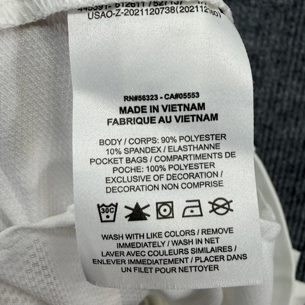 Nike Golf Shorts Mens 40 White Dri-FIT Chino Microfiber Stretch Performance